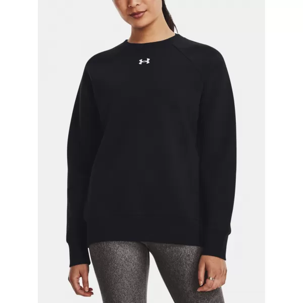  Ženski sweatshirt UNDER ARMOUR RIVAL FLEECE CREW 1379508-001 CRNA 