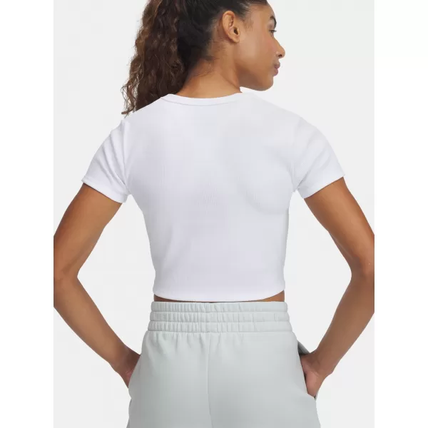  Ženska majica kratkih rukava UNDER ARMOUR RIVAL RIB BABY TEE 6000264-100 BIJELA 