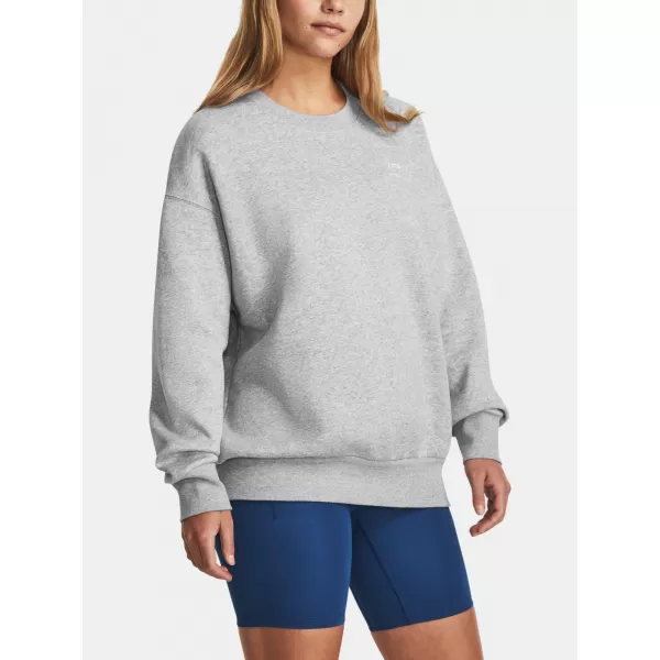  Ženski sweatshirt UNDER ARMOUR ESSENTIAL FLC OS CREW 1379475-012 SIVA 