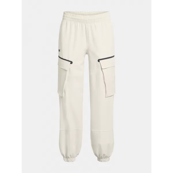  Ženske sportske hlače UNDER ARMOUR UNSTOPPABLE CARGO PANT 1386481-110 BIJELA 