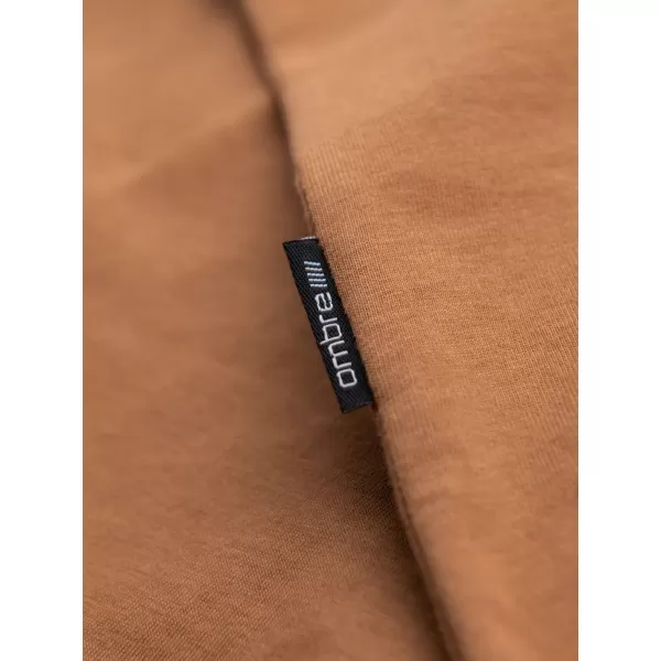  Košulja OMBRE OM-TSBS-0237 SMEĐI 