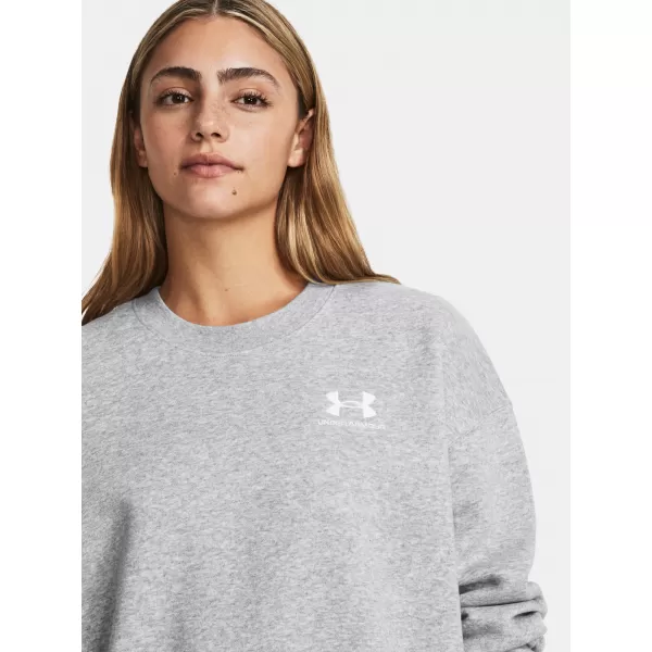  Ženski sweatshirt UNDER ARMOUR ESSENTIAL FLC OS CREW 1379475-012 SIVA 