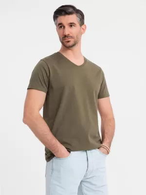Košulja OMBRE OM-TSBS-0237 TAMNA MASLINA