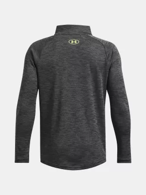 Majica za dječake UNDER ARMOUR TECH TEXTURED 1/2 ZIP 1382791-025 SIVA