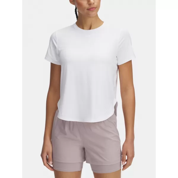  Ženska majica kratkih rukava UNDER ARMOUR LAUNCH ELITE SHORTSLEEVE 1389564-100 BIJELA 