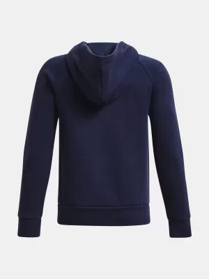 Trenirka za dječake UNDER ARMOUR RIVAL FLEECE FZ HOODIE 1379794-410 PLAVA