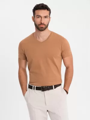 Košulja OMBRE OM-TSBS-0237 SMEĐI