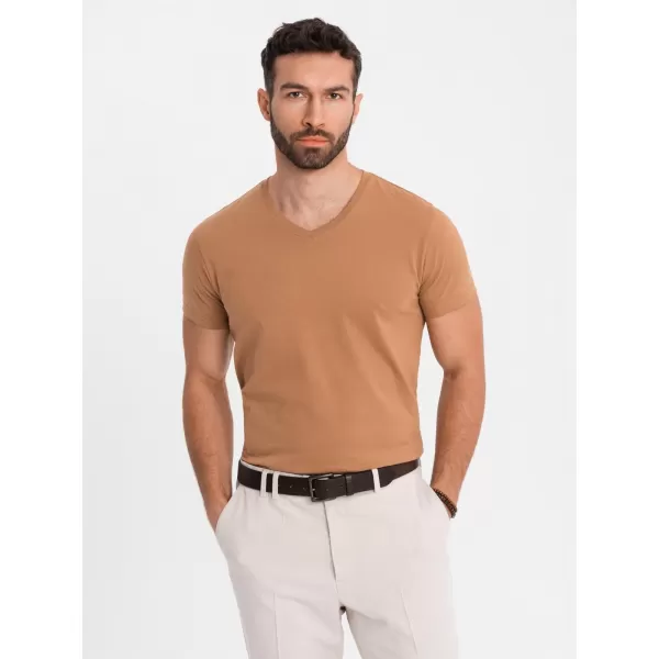  Košulja OMBRE OM-TSBS-0237 SMEĐI 