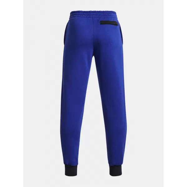  Trenirke za dječake UNDER ARMOUR RIVAL FLEECE SCRIPT JGRS 1379789-400 PLAVA 