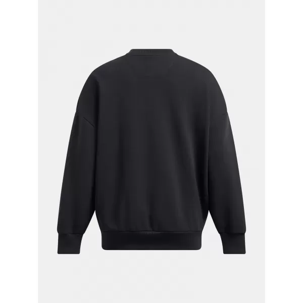  Ženski sweatshirt UNDER ARMOUR ICON HWT TERRY OS CREW 1386493-001 CRNA 