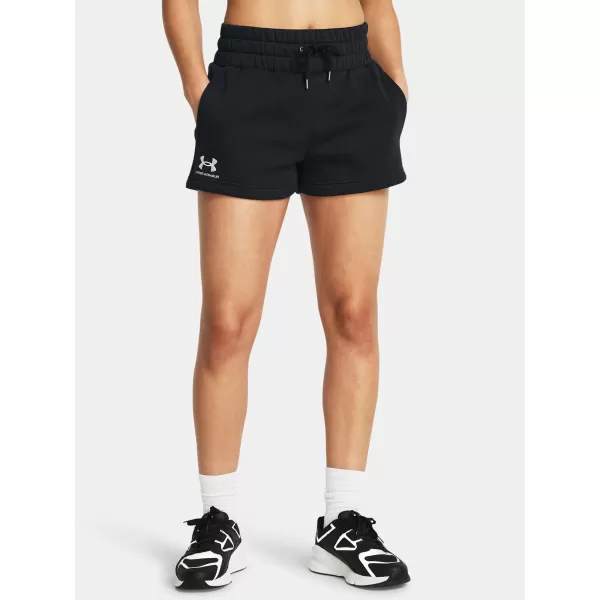  Ženske kratke hlače UNDER ARMOUR ICON FLEECE BOXER SHORTS 1382725-001 CRNA 
