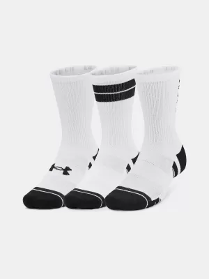 Čarape UNDER ARMOUR PERF TECH NOV CREW (3 PÁRY) 1379515-101 BIJELA
