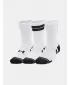 Čarape UNDER ARMOUR UA PERF TECH NOV 3PK CREW BIJELA