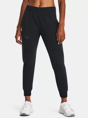 Ženske trenirke UNDER ARMOUR UNSTOPPABLE FLC JOGGER 1379846-001 CRNA