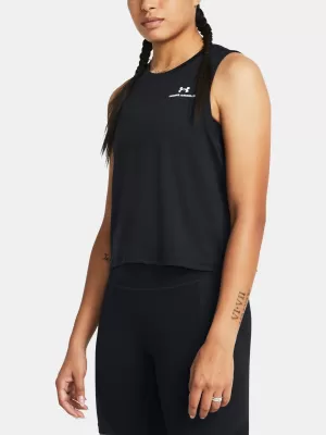 Ženska majica bez rukava UNDER ARMOUR VANISH ENERGY CROP TANK 1383654-001 CRNA
