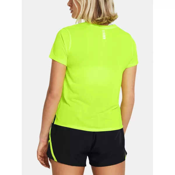  Ženska majica kratkih rukava UNDER ARMOUR LAUNCH SHORTSLEEVE 1382434-731 ZELENA 
