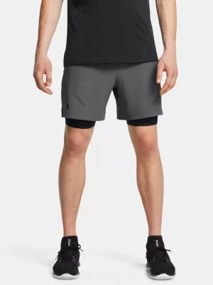 Muške kratke hlače UNDER ARMOUR VANISH WOVEN 2IN1 STS 1373764-025 SIVA