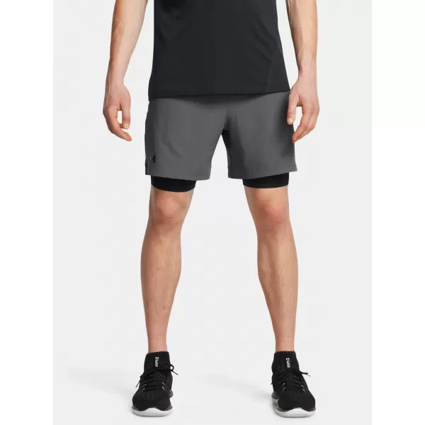  Muške kratke hlače UNDER ARMOUR VANISH WOVEN 2IN1 STS 1373764-025 SIVA 