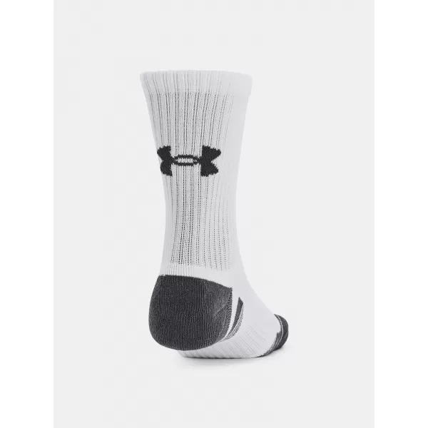  Čarape UNDER ARMOUR PERFORMANCE COTTON 3P MID 1379530-100 BIJELA 