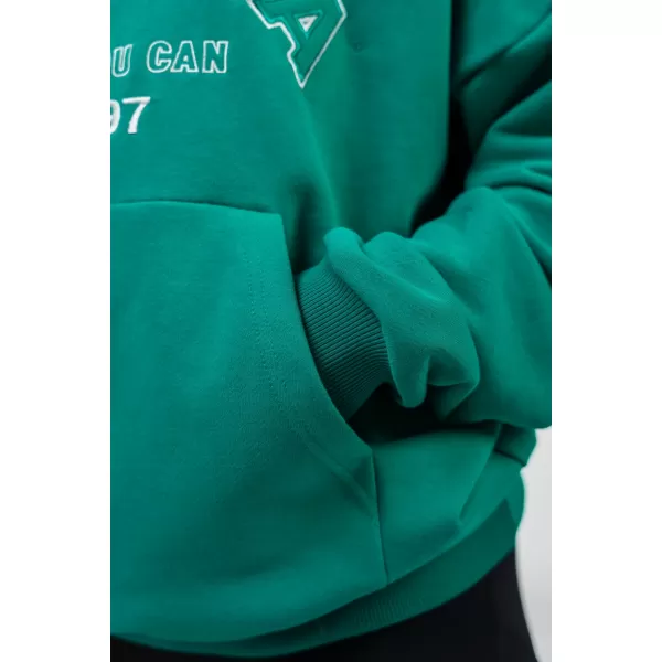  Oversize majica s kapuljačom GYM RAT 256 GREEN Nebbia 
