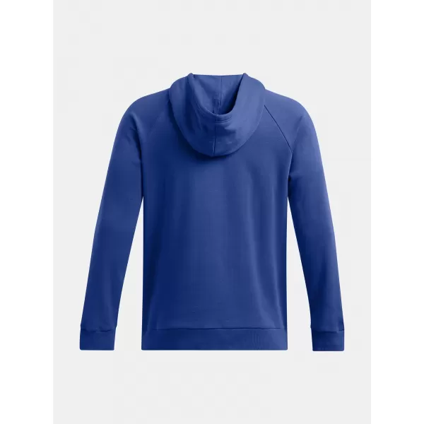  Muški sweatshirt UNDER ARMOUR RIVAL FLEECE HOODIE 1379757-432 PLAVA 