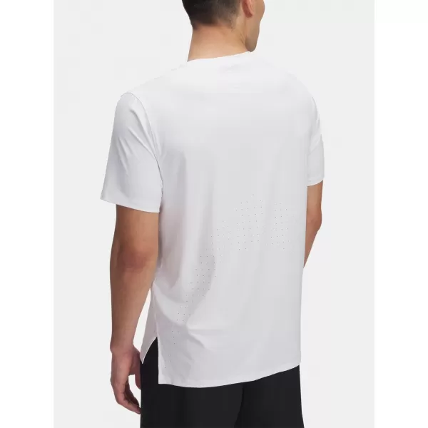  Muška majica kratkih rukava UNDER ARMOUR LAUNCH ELITE SHORTSLEEVE 1389802-100 BIJELA 