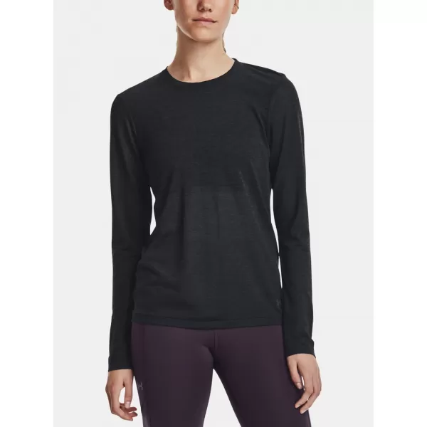  Ženska majica kratkih rukava UNDER ARMOUR SEAMLESS STRIDE LS 1375699-001 CRNA 