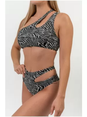 SÃO GONÇALO gornji dio bikinija - zebra 764 BIJELI Nebbia