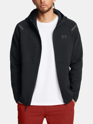 Muški sweatshirt UNDER ARMOUR UNSTOPPABLE FLC FZ HD EU 1389352-001 CRNA
