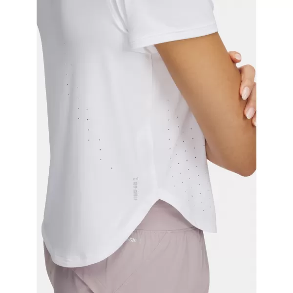  Ženska majica kratkih rukava UNDER ARMOUR LAUNCH ELITE SHORTSLEEVE 1389564-100 BIJELA 