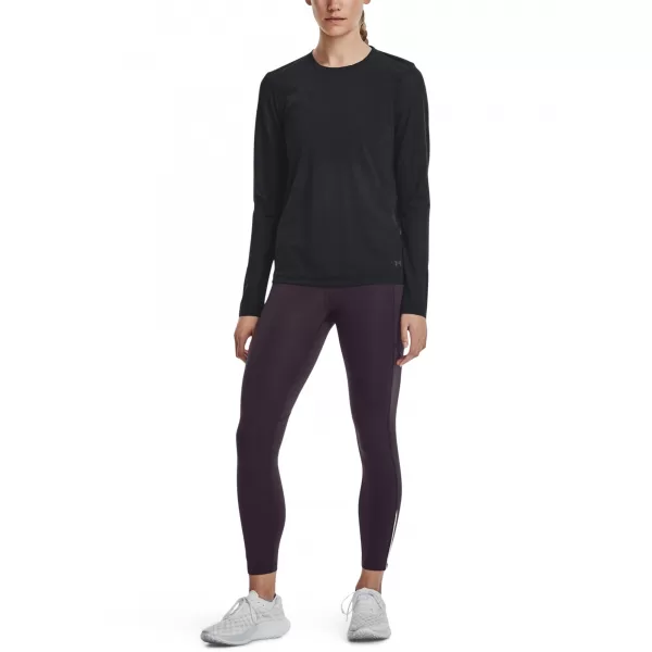  Ženska majica kratkih rukava UNDER ARMOUR SEAMLESS STRIDE LS 1375699-001 CRNA 