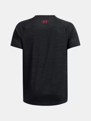Majica za dječake UNDER ARMOUR TECH TEXTURED SS 1382790-003 CRNA