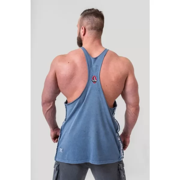  Washed muscle back stringer GOLDEN AGE 791 BLUE Nebbia 