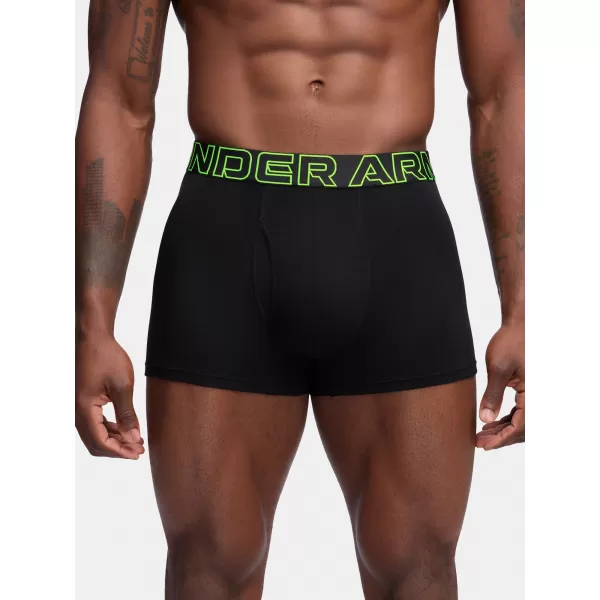  Muške bokserice UNDER ARMOUR M PERF COTTON 3IN (3KS) 1383891-004 CRNA 