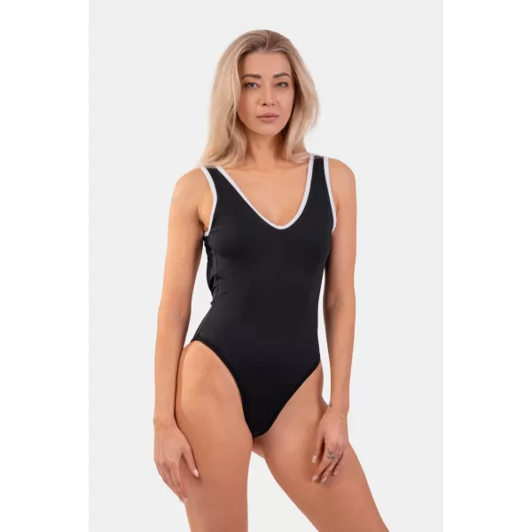  Potpuno crni kupaći kostim French style 460 BLACK Nebbia 