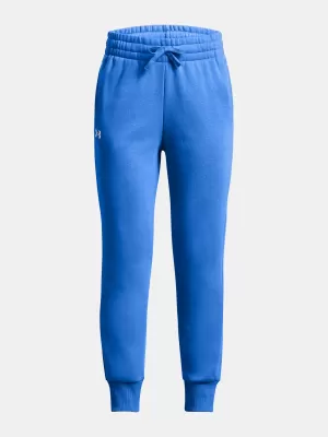 Trenirke za djevojčice UNDER ARMOUR RIVAL FLEECE JOGGERS 1379525-464 PLAVA