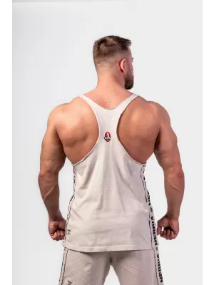 Washed muscle back stringer GOLDEN AGE 791 LIGHT GREY Nebbia