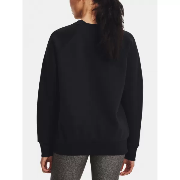  Ženski sweatshirt UNDER ARMOUR RIVAL FLEECE CREW 1379508-001 CRNA 