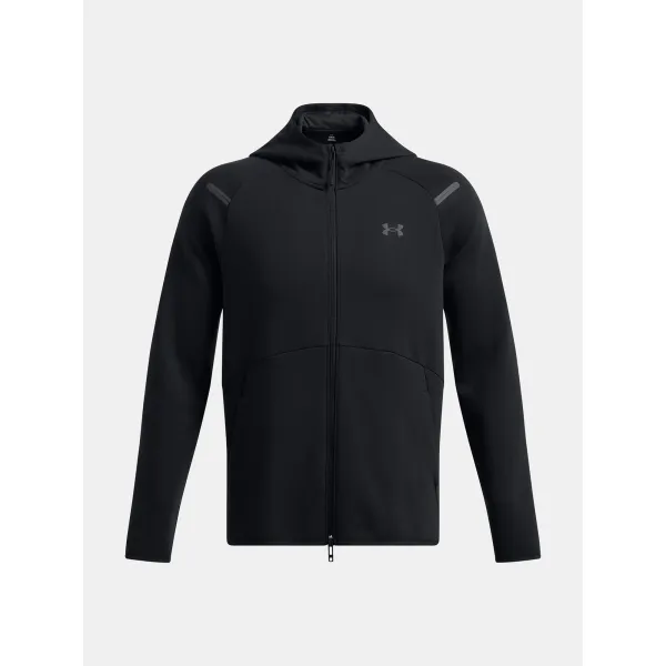  Muški sweatshirt UNDER ARMOUR UNSTOPPABLE FLC FZ HD EU 1389352-001 CRNA 
