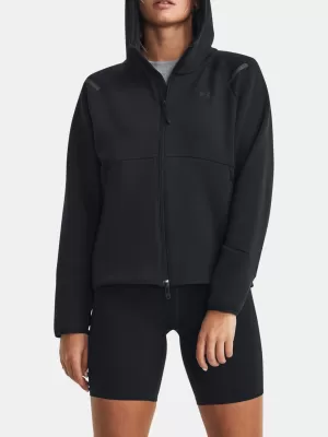 Ženski sweatshirt UNDER ARMOUR UNSTOPPABLE FLC FZ 1379842-001 CRNA