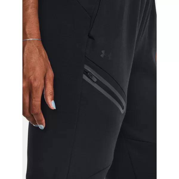  Ženske trenirke UNDER ARMOUR UNSTOPPABLE FLC JOGGER 1379846-001 CRNA 
