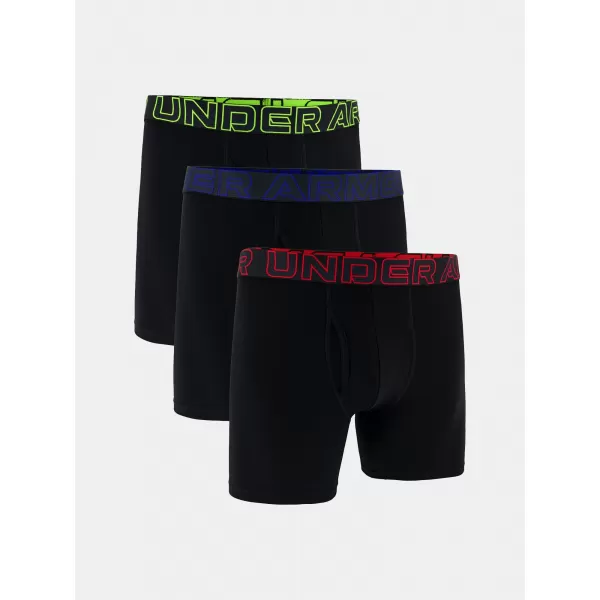  Muške bokserice UNDER ARMOUR M PERF COTTON 6IN (3KS) 1383889-004 CRNA 