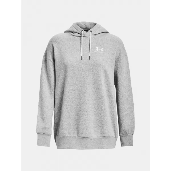  Ženski sweatshirt UNDER ARMOUR ESSENTIAL FLC OS HOODIE 1379495-012 SIVA 