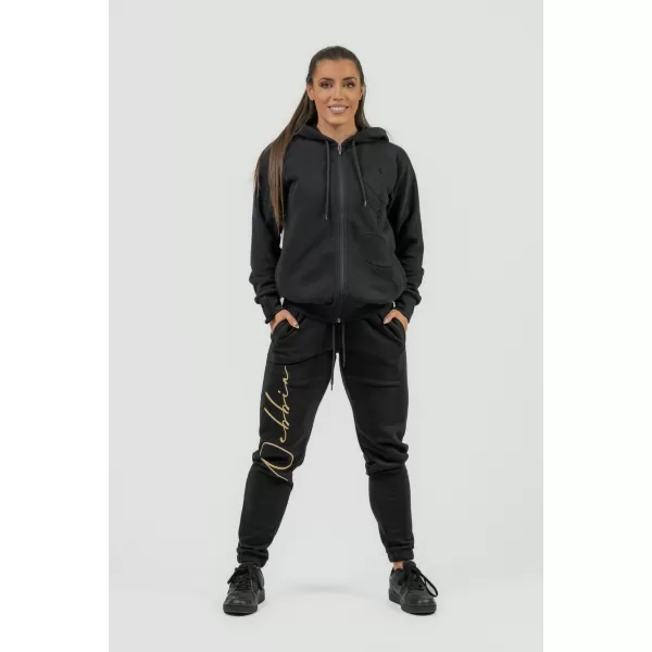  Ženska sportska majica s kapuljačom INTENSE Signature 845 BLACK Nebbia 