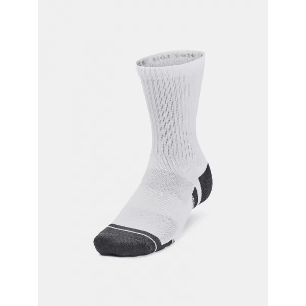  Čarape UNDER ARMOUR PERFORMANCE COTTON 3P MID 1379530-100 BIJELA 