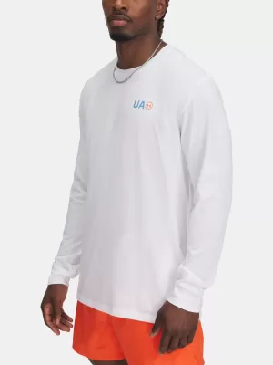 Muška majica kratkih rukava UNDER ARMOUR M WORKWEAR LOGO LS 1390167-100 BIJELA
