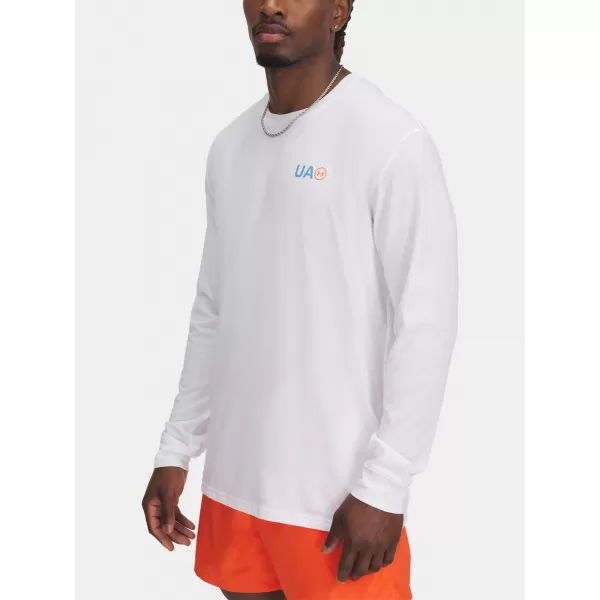  Muška majica kratkih rukava UNDER ARMOUR M WORKWEAR LOGO LS 1390167-100 BIJELA 