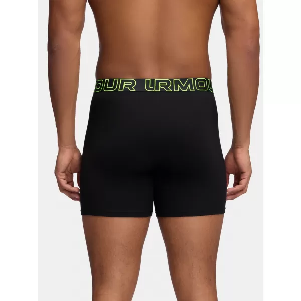  Muške bokserice UNDER ARMOUR M PERF COTTON 6IN (3KS) 1383889-004 CRNA 