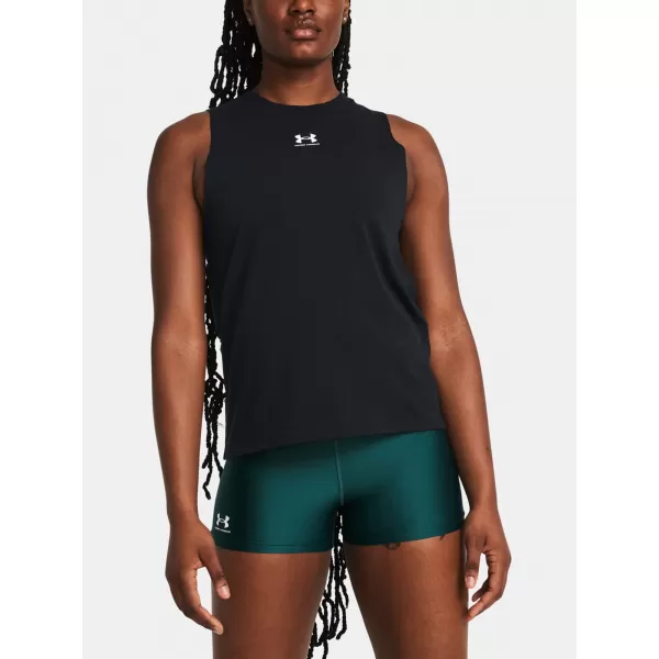  Ženska majica bez rukava UNDER ARMOUR CAMPUS MUSCLE TANK 1383659-001 CRNA 