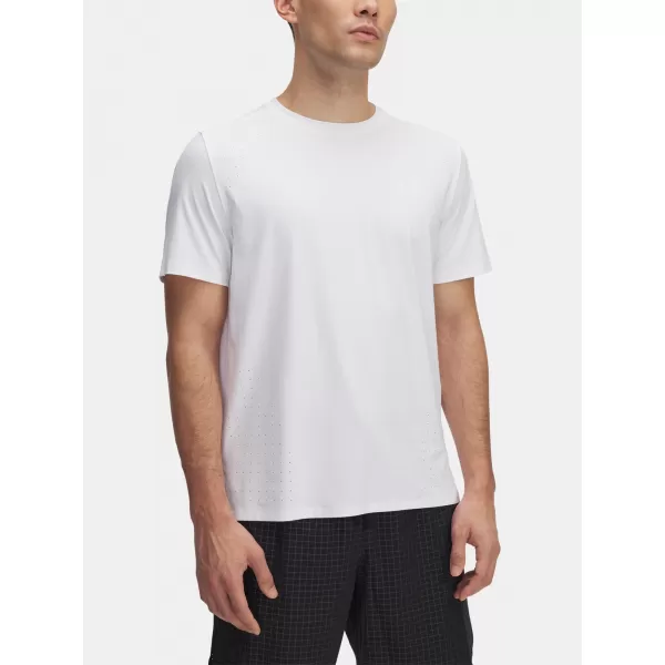  Muška majica kratkih rukava UNDER ARMOUR LAUNCH ELITE SHORTSLEEVE 1389802-100 BIJELA 